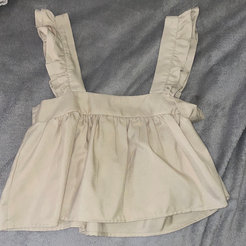Tan colored babydoll style top